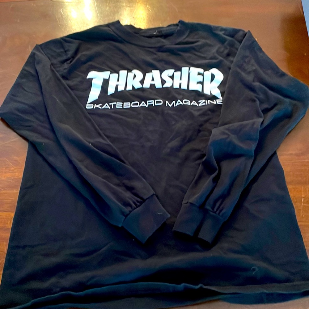 Black long sleeve kids T Shirt